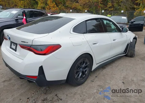 2024 BMW I4 Gran Coupe Edrive35 z USA, uszkodzony, nr VIN WBY43AW04RFS86241